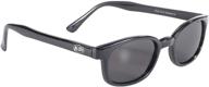 unisex-adult biker sunglasses (black/smoke, one size) by x-kd logo