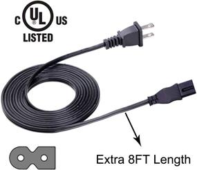 img 1 attached to ⚡️ 8-футовый кабель питания UL Listed для Bose 321 Cinemate I II III 1 2 3 GS GSX динамиков Acoustimass 10 Series IV системы динамиков 2-штырьковый заменяемый кабель зарядного устройства