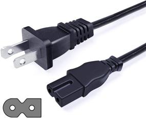 img 4 attached to ⚡️ 8-футовый кабель питания UL Listed для Bose 321 Cinemate I II III 1 2 3 GS GSX динамиков Acoustimass 10 Series IV системы динамиков 2-штырьковый заменяемый кабель зарядного устройства