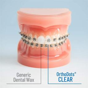 img 3 attached to 🦷 OrthoDots CLEAR - Увлажняющаяся силиконовая замена воску для зубов для облегчения боли от брекетов. OrthoDots обеспечивают превосходное сцепление и продолжительную носку по сравнению с ортодонтальным воском (24 штуки, прозрачные)