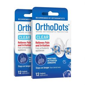 img 4 attached to 🦷 OrthoDots CLEAR - Увлажняющаяся силиконовая замена воску для зубов для облегчения боли от брекетов. OrthoDots обеспечивают превосходное сцепление и продолжительную носку по сравнению с ортодонтальным воском (24 штуки, прозрачные)