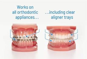 img 2 attached to 🦷 OrthoDots CLEAR - Увлажняющаяся силиконовая замена воску для зубов для облегчения боли от брекетов. OrthoDots обеспечивают превосходное сцепление и продолжительную носку по сравнению с ортодонтальным воском (24 штуки, прозрачные)