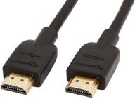 🔌 high-speed hdmi cable (18 gbps, 4k/60hz) - 6 feet, black | amazon basics cl3 rated logo