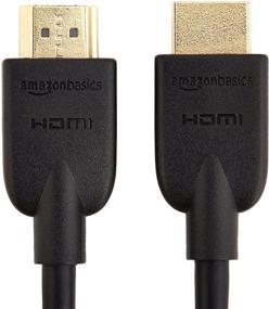 img 2 attached to 🔌 High-Speed HDMI Cable (18 Gbps, 4K/60Hz) - 6 Feet, Black | Amazon Basics CL3 Rated