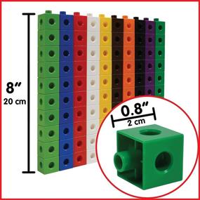 img 3 attached to 🧩 edxeducation Linking Cubes - Set of 100 - Math Manipulatives for Construction and Early Math - Suitable for Preschoolers Age 3+ and Elementary Students