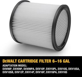 img 2 attached to 🚗 Efficient Cartridge Filter for DEWALT DXVC6910: Ideal for 6-16 Gallon Capacity