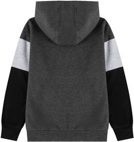 img 3 attached to 👕 ALAVIKING Brushed Athletic Sweatshirts - Stylish Purple Sweaters for Boys' Fashion Hoodies & Sweatshirts