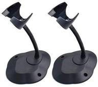 📟 2pack adjustable hands-free barcode scanner stand by shonco - flexible goose neck cradle holder for symbol scanner barcode scan gun label reader logo