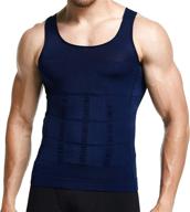 👕 gkvk men's slimming body shaper vest shirt for abs and abdomen slimming логотип