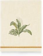 🌴 tommy bahama palmiers hand towel- premium quality, 28x16, ivory logo