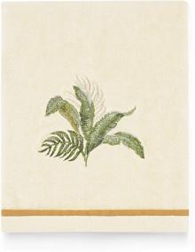 img 3 attached to 🌴 Tommy Bahama Palmiers Hand Towel- Premium Quality, 28x16, Ivory