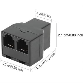 img 1 attached to Разветвитель телефонного разъема Separator 3Pack, черный