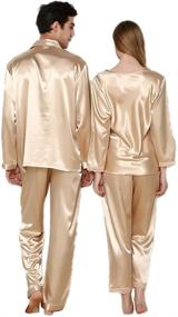 img 3 attached to 👫 ZUEVI Color Classic Couples Pajamas: Perfect Men's Clothing for a Cozy Night