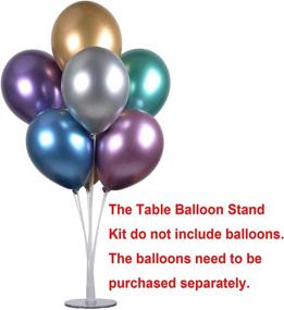 img 3 attached to 🎈 LANGXUN 2 Set 28" Height Table Balloon Stand Kit: Perfect Decorations for Birthday Parties, Weddings, Christmas, and More!