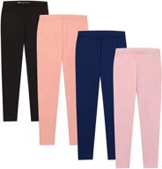 👖 btween fashion stretch leggings: perfect comfortable girls' clothing option logo