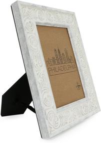 img 2 attached to 🖼️ Premium Distressed White 4x6 Picture Frame, Versatile Mount/Desktop Display - Frames by EcoHome