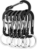 🔑 wapag small carabiner clip: 2-inch aluminum mini carabiner for keys, small items, camping, hiking, running логотип