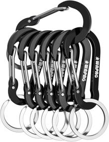 img 4 attached to 🔑 WAPAG Small Carabiner Clip: 2-inch Aluminum Mini Carabiner for Keys, Small Items, Camping, Hiking, Running