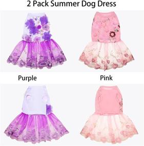 img 3 attached to Embroidery Princess Skirt Dog Suitable Clothes