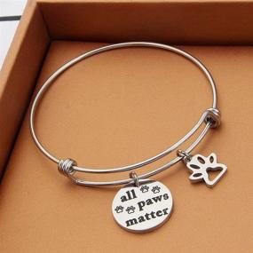 img 1 attached to 🐾 HOLLP Pet Bracelet: Animal Rescue Jewelry for Dog Lovers + Pet Adoption Keyring