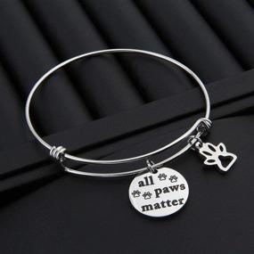 img 2 attached to 🐾 HOLLP Pet Bracelet: Animal Rescue Jewelry for Dog Lovers + Pet Adoption Keyring