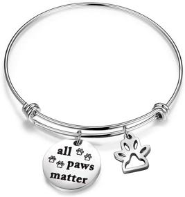 img 4 attached to 🐾 HOLLP Pet Bracelet: Animal Rescue Jewelry for Dog Lovers + Pet Adoption Keyring