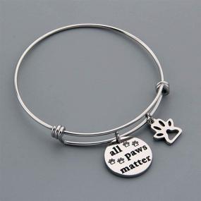 img 3 attached to 🐾 HOLLP Pet Bracelet: Animal Rescue Jewelry for Dog Lovers + Pet Adoption Keyring