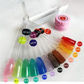 img 4 attached to Hacaus 12PCS Polish Transparent Crystal