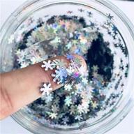 ❄️ glitter sequins decoration with snowflake confetti logo