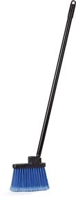 img 1 attached to 🧹 Carlisle 3685914 Duo-Sweep Metal Threaded Handle Flagged Lobby Broom - Blue, 4x7.5" Bristles, 30" Handle, 36" Length