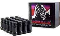 high quality gorilla automotive 45138bc-20 black 12mm x 1.50 thread size forged steel chrome lug nut pack - set of 20 logo