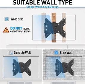 img 1 attached to 📺 Enhance Your Viewing Experience with MOUNTUP Full Motion TV Monitor Wall Mount - Perfect for 14-40 Inch LED LCD Flat Screen TVs/Monitors, Swivels, Tilts, and Articulating Arms - VESA 200x200mm up to 33lbs, MU0029