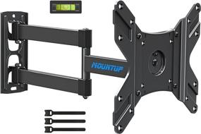 img 4 attached to 📺 Enhance Your Viewing Experience with MOUNTUP Full Motion TV Monitor Wall Mount - Perfect for 14-40 Inch LED LCD Flat Screen TVs/Monitors, Swivels, Tilts, and Articulating Arms - VESA 200x200mm up to 33lbs, MU0029