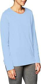 img 2 attached to 👚 Stay Cool and Stylish with Hanes Women's Sport Cool Dri Performance Long Sleeve T-Shirt