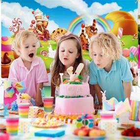 img 2 attached to Birthday Candyland Decoration Landscape Background