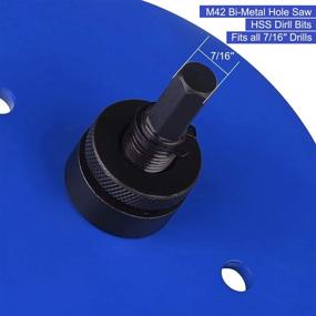 img 1 attached to 🔵 Laniakea 8-Inch Bi-Metal Hole Saw 203MM M42 Annular Hole Cutter HSS - Ultimate DIYer Tool Set with Arbor in Blue