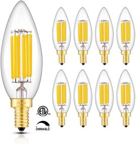 img 4 attached to CRLight Candelabra 🕯️ Equivalent Chandelier Decorative Bulb