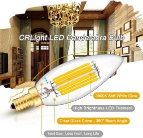 img 3 attached to CRLight🕯️Amazon Chandelier Decorative Bulb (ред.)
CRLight <Канделябр (свеча)> Равноценная декоративная лампа для канделябров