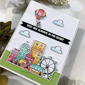 img 1 attached to 🎈 Набор штампов и ножей для вырубки с мышами на воздушном шаре для самостоятельного рукоделия, скрапбукинга, изготовления открыток и приветствий друзьям