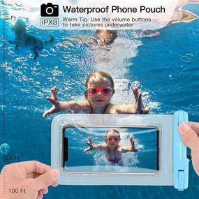 img 3 attached to 📱 Rynapac A01 Waterproof Phone Pouch Floating - 2 Pack: IPX8 Waterproof Phone Bag for Outdoor Activities