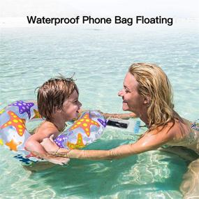 img 2 attached to 📱 Rynapac A01 Waterproof Phone Pouch Floating - 2 Pack: IPX8 Waterproof Phone Bag for Outdoor Activities