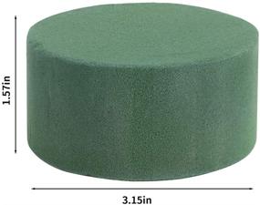 img 3 attached to 🌺 CCINEE Round Floral Foam Block - Wet Florist Styrofoam for Flower Arrangement Crafts - Pack of 20