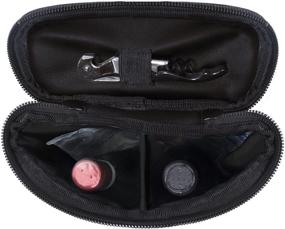 img 2 attached to 🍷 ChromaCast PU Leather Wine Carrier & Cooler Bag - Keeps 2 Bottles of Wine or Champagne Chilled