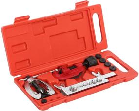 img 3 attached to 🔧 Complete Double Flaring Tool Kit: 7 Dies, Tubing Bender, Pipe Cutter (3-30mm) Ideal for Automotive Brake Line Copper Brass Aluminum