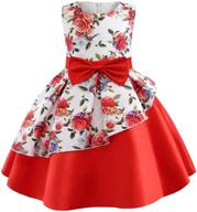 👸 enchanting princess print birthday dresses for festive girls' clothing logo