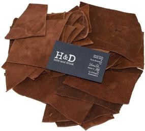 img 3 attached to 🧵 Hide &amp; Drink, Scalloped Leather Scraps for Arts &amp; Crafts, Up to (5 in.) Long, Various Widths (12 oz Pack) :: Swayze Suede