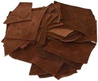 🧵 hide &amp; drink, scalloped leather scraps for arts &amp; crafts, up to (5 in.) long, various widths (12 oz pack) :: swayze suede logo