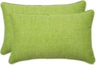 подушки для поясничного отдыха pillow perfect baja linen lime, 11,5 "x18,5", зеленый, набор из 2 шт.🌴 логотип