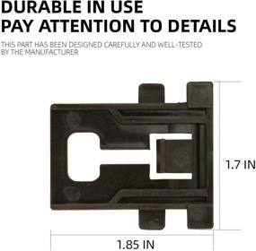 img 2 attached to 🔧 Improved 8-Pack W10546503 Upper Rack Adjuster Kit with High Polymer Composition - W10195839 W10195840 W10250160 - Compatible with Whirlpool Ken-more Dishwashers - Top Rack Adjuster Replacement Set of 8 by Sikawai