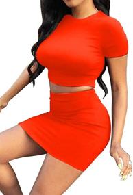 img 3 attached to Stylish Sleeve Bodycon Dress for Women - SINRGAN Casual Women's Clothing